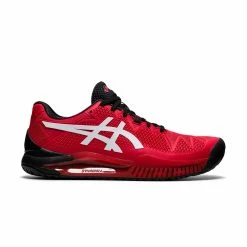Asics Gel Resolution 8 (Men's) - Electric Red/White (Available Size: 7.5)