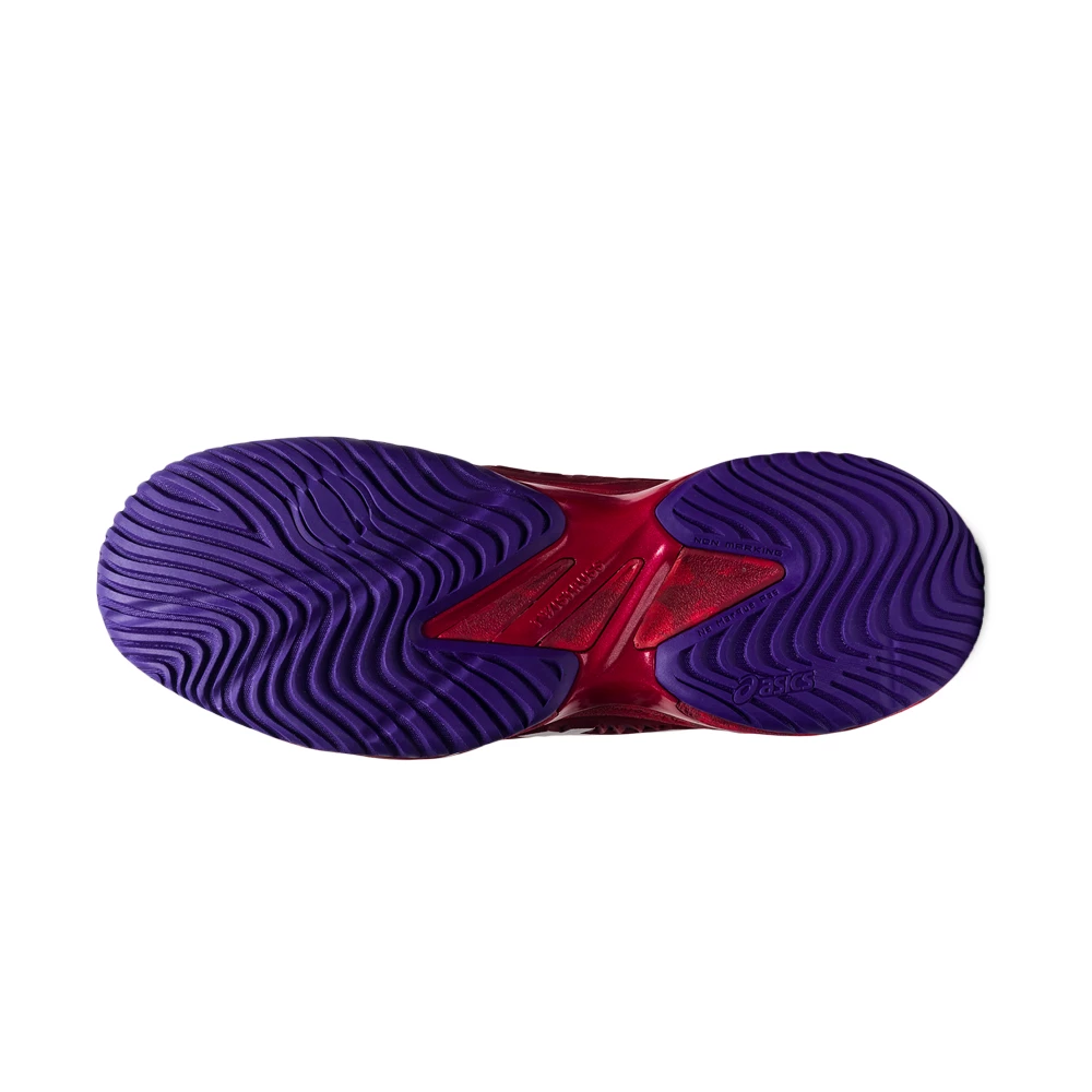 Asics Court FF Novak (Men's) - Cranberry/White (Available Size: 12.5) - Image 2