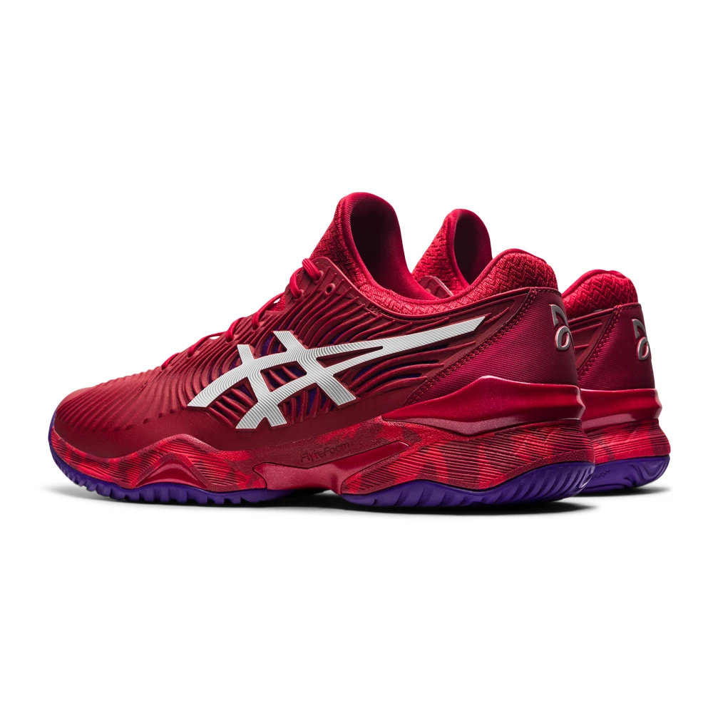 Asics Court FF Novak (Men's) - Cranberry/White (Available Size: 12.5) - Image 4