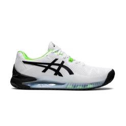 Asics Gel Resolution 8 2E-Wide (Men's) - White/Green Gecko (Available Size: 14)