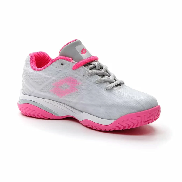 Lotto Mirage 300 All Court (Junior's) - Vapor Gray/Vivid Fuchsia/Cool Gray