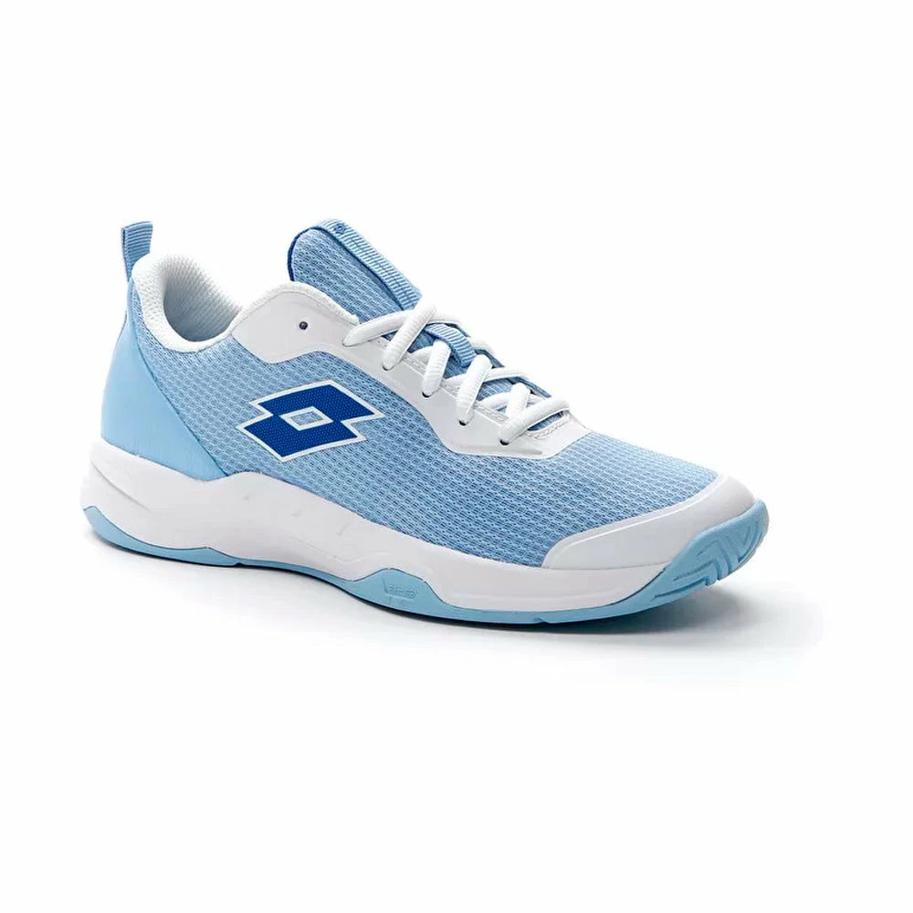 Lotto Mirage 600 All Court (Women's) - Airy Blue/Pacific Blue/All White - Image 2