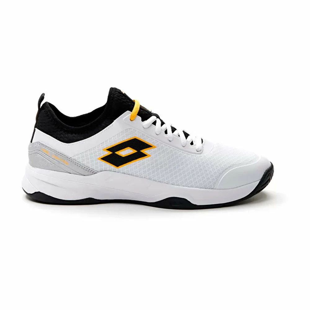 Lotto Mirage 500 All Court (Men's) - All White/All Black/Saffron
