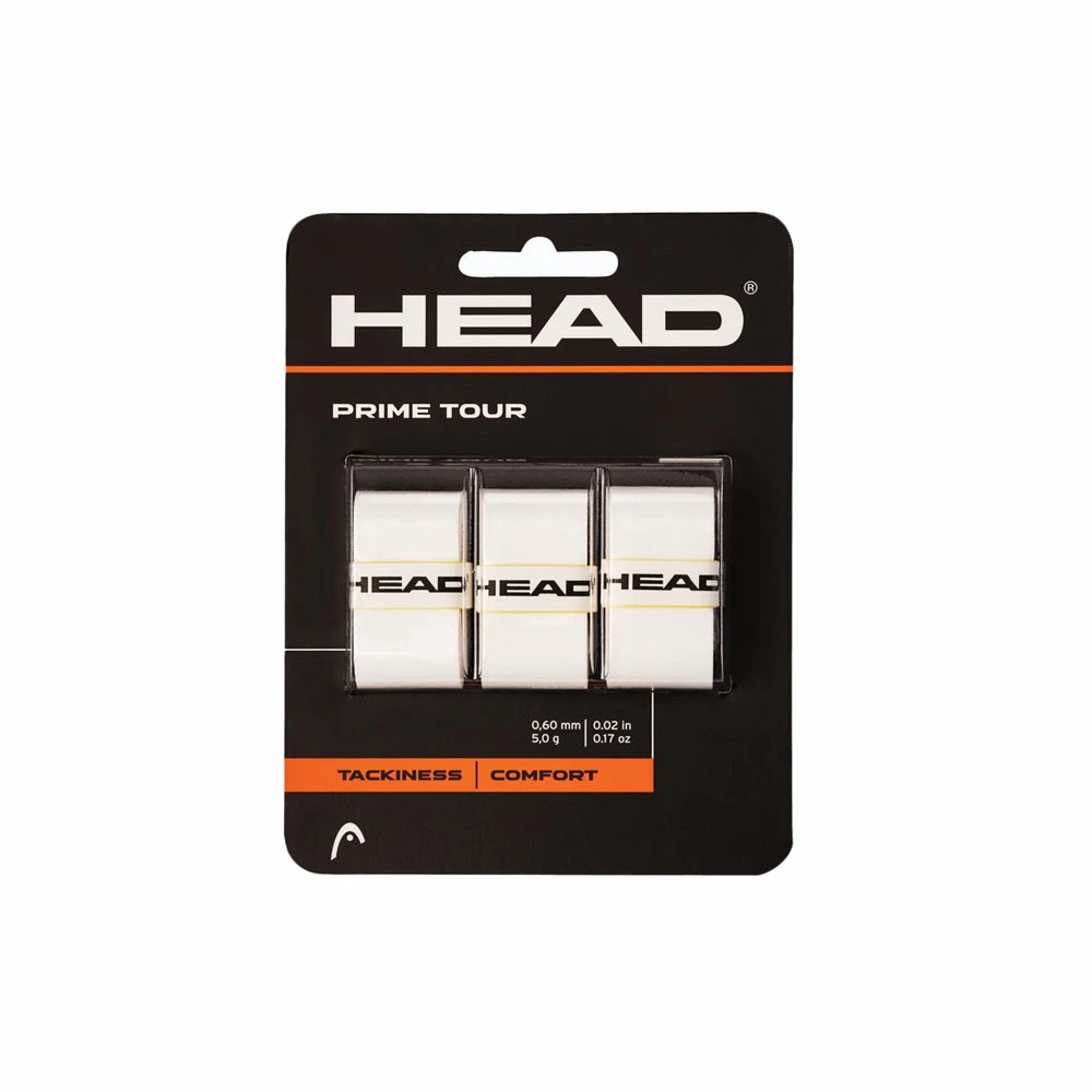 Head Prime Tour Overgrip (3 Pack) - White