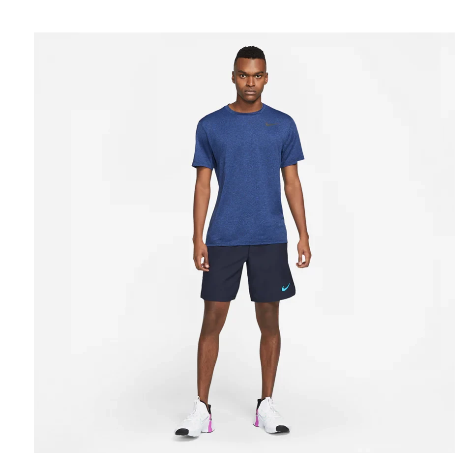 Nike Dry Short Sleeve Training Top (Men's) - Obsidian - Image 3