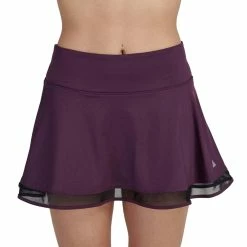 Ace Athletics Ace Sport Mesh Tennis Skirt (Women's) - Eggplant (Available Size: L,XL)