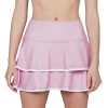 Ace Athletics Ace Two-Tiered Tennis Skirt (Women's) - Light Pink/White