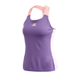 Adidas Gameset Heat.RDY Y-Tank (Women's) - Tech Purple/Shock Yellow (Available Size: XL)