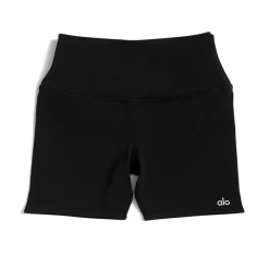 Alo High-Waist Airlift Shorts (Women's) - Black (Available Size: L)