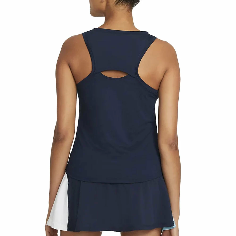 Nike Court Dri-Fit Victory Tank (Women's) - Obsidian/White/White - Image 2