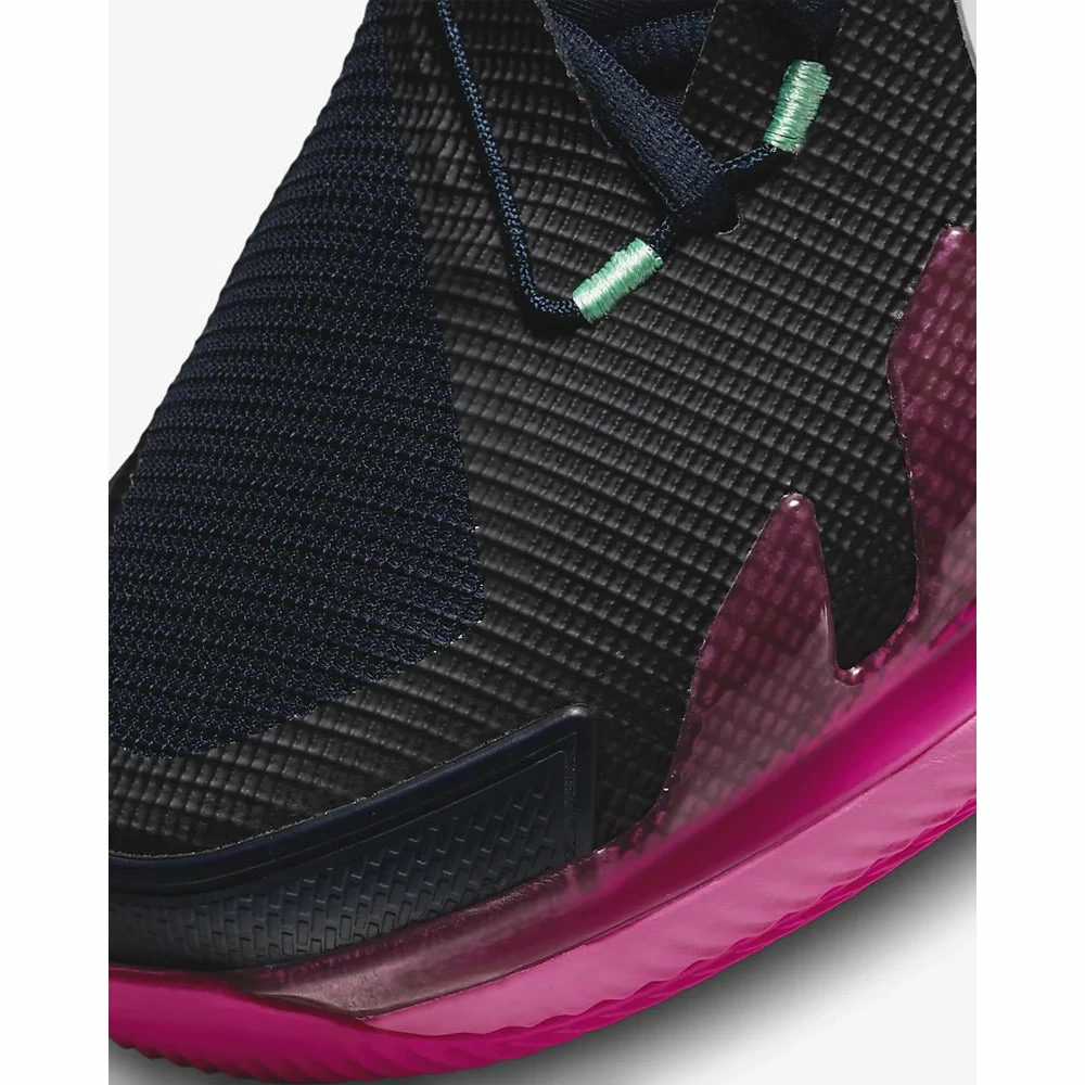 Nike Court Air Zoom Vapor Pro (Men's) - Obsidian/White/Hyper Pink/Green Glow - Image 7