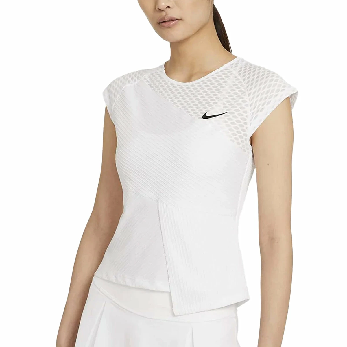 Nike Court Dri-Fit Advantage Slam Tank (Women's) - White/Black