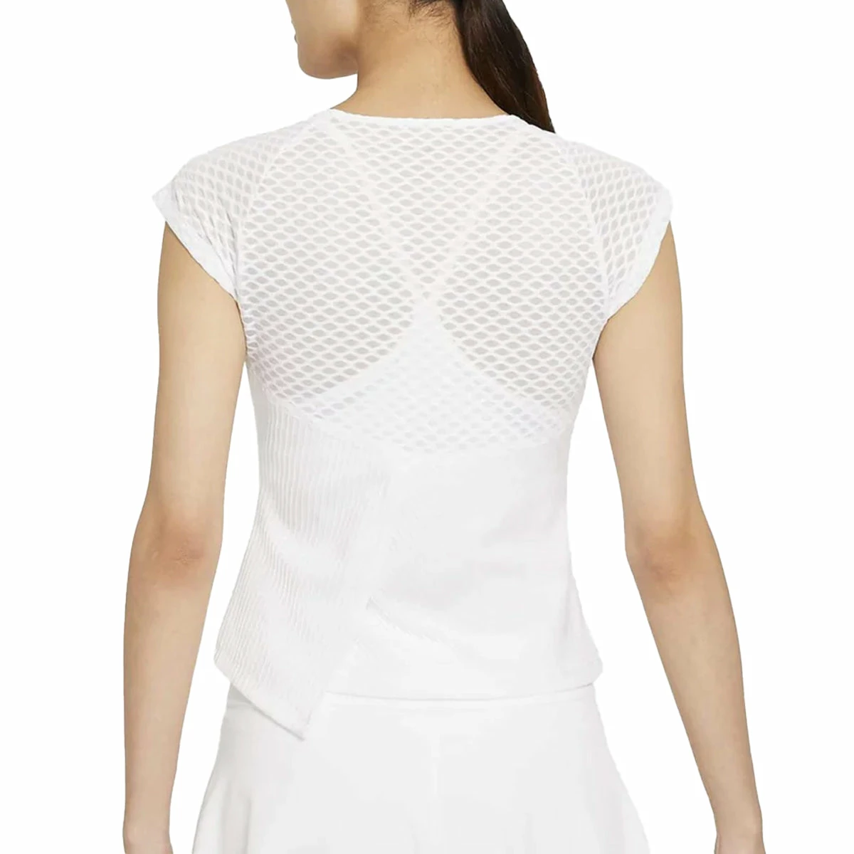 Nike Court Dri-Fit Advantage Slam Tank (Women's) - White/Black - Image 2