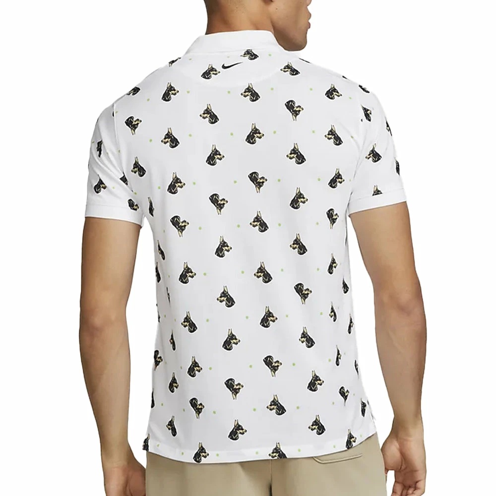 Nike Slim-Fit Printed Polo (Men's) - White - Image 2