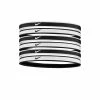 Nike Swoosh Sport Headbands (6 Pack) - Black/White