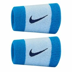 Nike Swoosh Wristbands Doublewide - Photo Blue/Celestine Blue