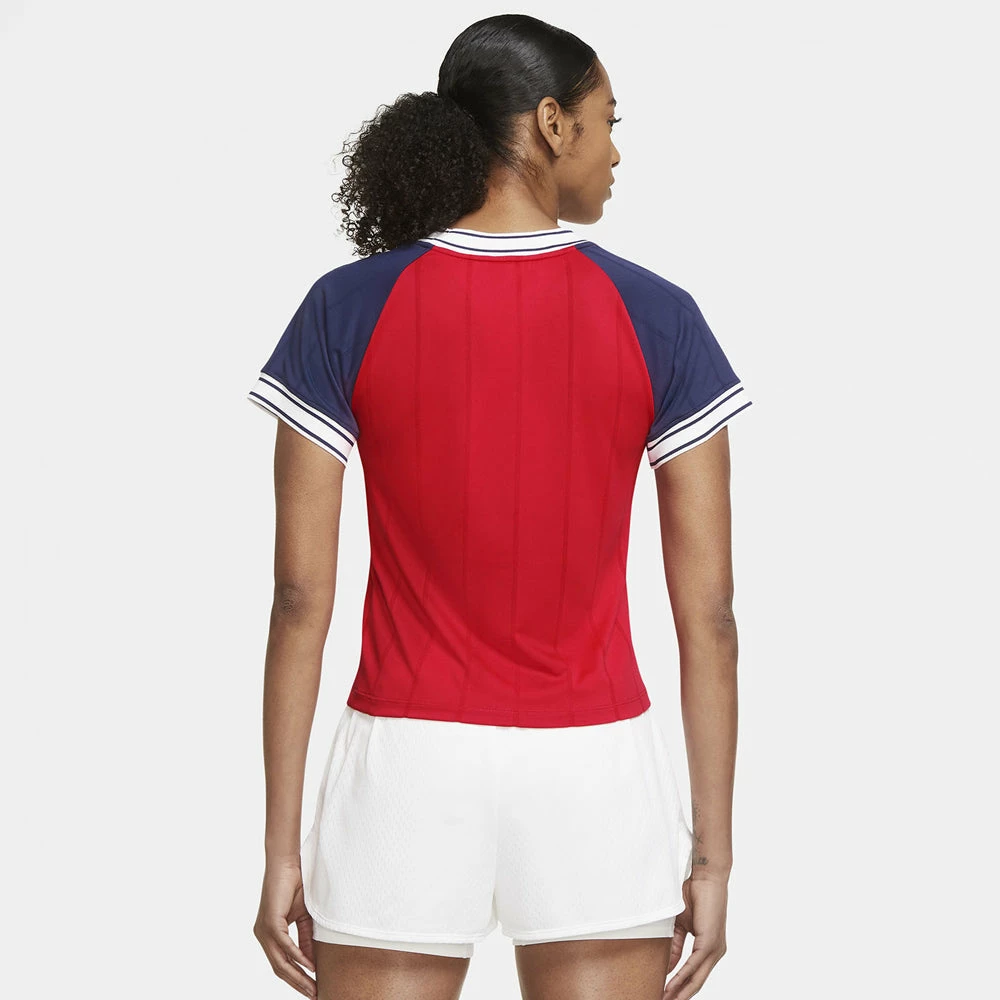 Nike Court Dri-Fit Slam Top (Women's) - University Red - Image 2