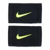 Nike Dri-Fit Doublewide Wristbands Reveal - Black/Volt/Volt