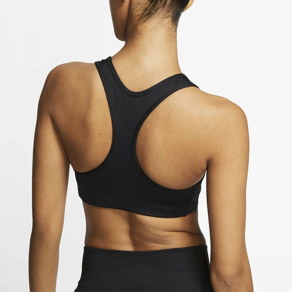 Nike Dri-Fit Medium-Support 1-Piece Pad Sports Bra (Women's) - Black/White - Image 2