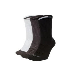 Nike Everyday Max Cushion Crew Socks (3-Pack) - Black/White/Grey