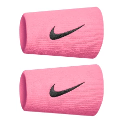 Nike Swoosh Wristbands Doublewide - Pink Glaze/Oil Grey