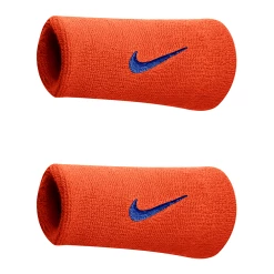 Nike Swoosh Wristbands Doublewide - Team Orange/College Navy