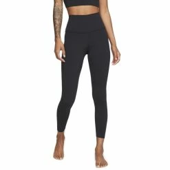 Nike Yoga Dri-FIT Luxe High-Waisted 7/8 Infinalon Leggings (Women's) - Black/Grey (Available Size: M,L)