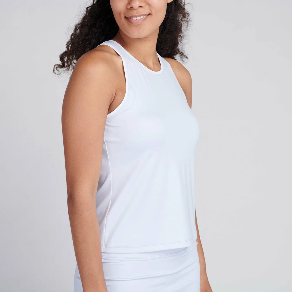 Ace Athletics Ace Sienna High Neck Tank (Women's) - Sky Blue/White - Image 2