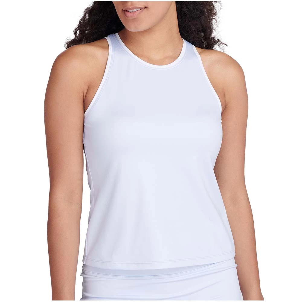 Ace Athletics Ace Sienna High Neck Tank (Women's) - Sky Blue/White
