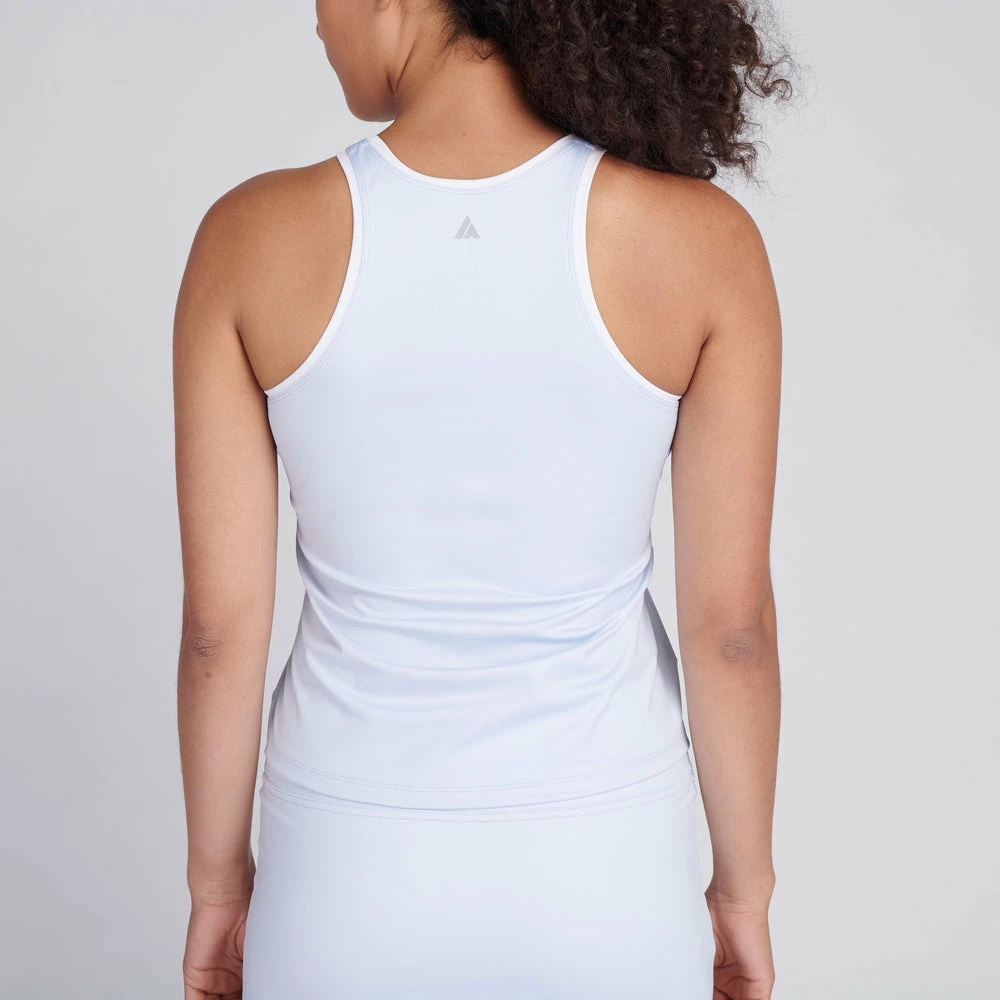 Ace Athletics Ace Sienna High Neck Tank (Women's) - Sky Blue/White - Image 4