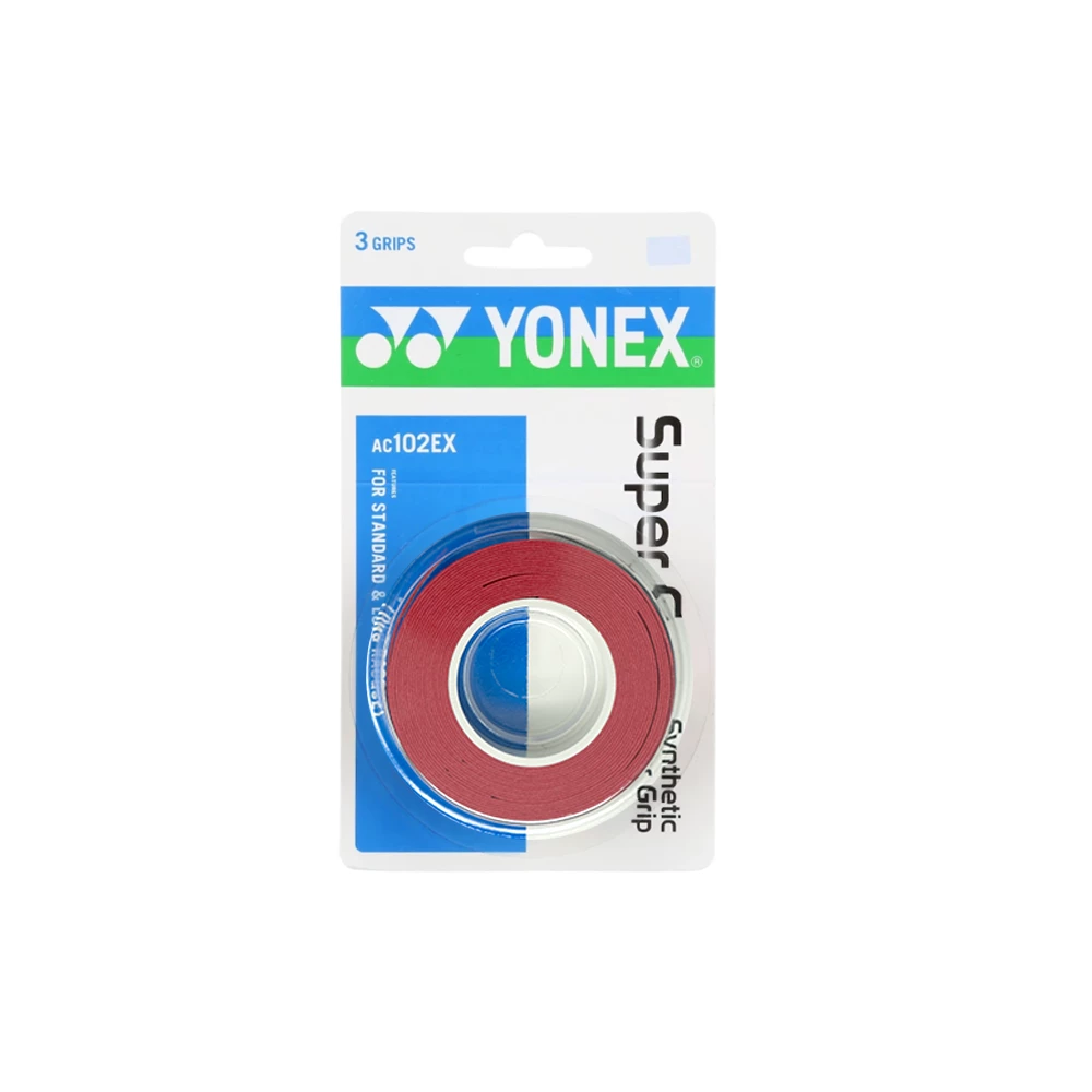 Yonex Super Grap Overgrips (3-Pack) - Wine Red