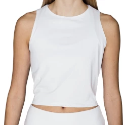 Ace Athletics Ace Mesh Tie Back Tank (Women's) - White/Sky Blue