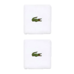 Lacoste Sport Tennis Wristbands - White