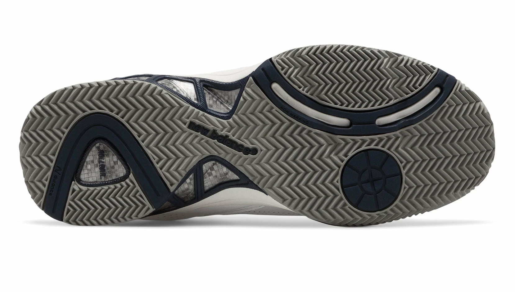 New Balance 806 W 4E-XWide (Men's) - White/Navy - Image 3