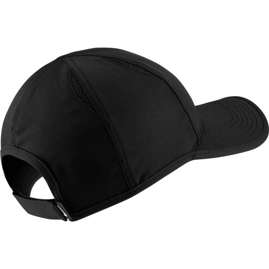 Nike Court AeroBill Featherlight Tennis Cap (Women's Fit) - Black/White - Image 2