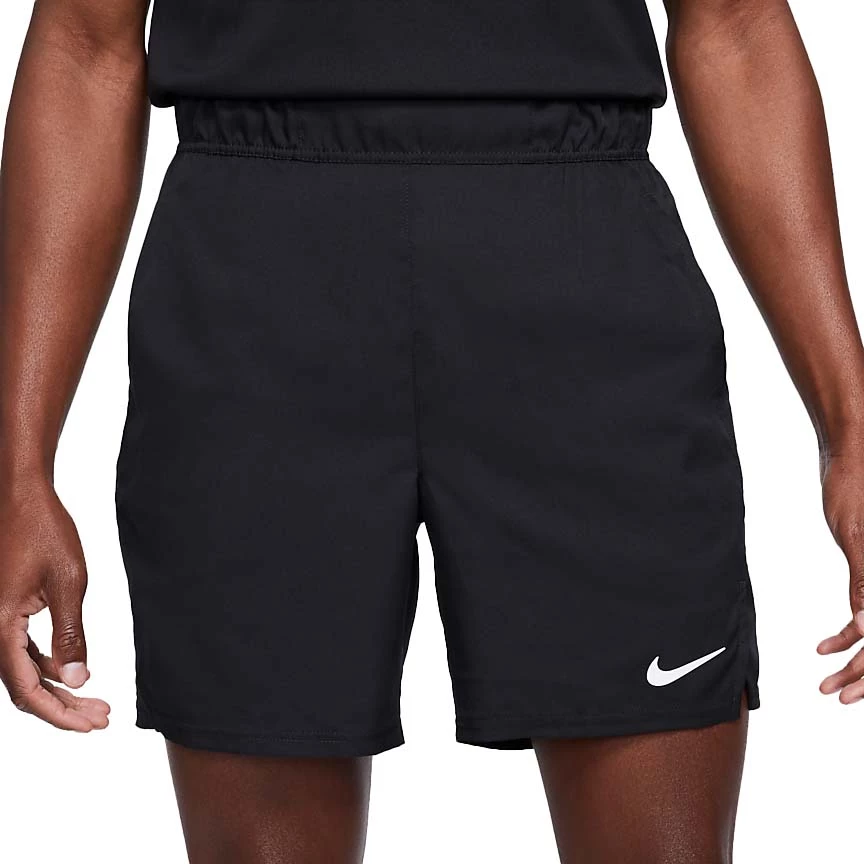 Nike Court Dri-Fit Victory Short 7" (Men's) - Black/White - Image 2
