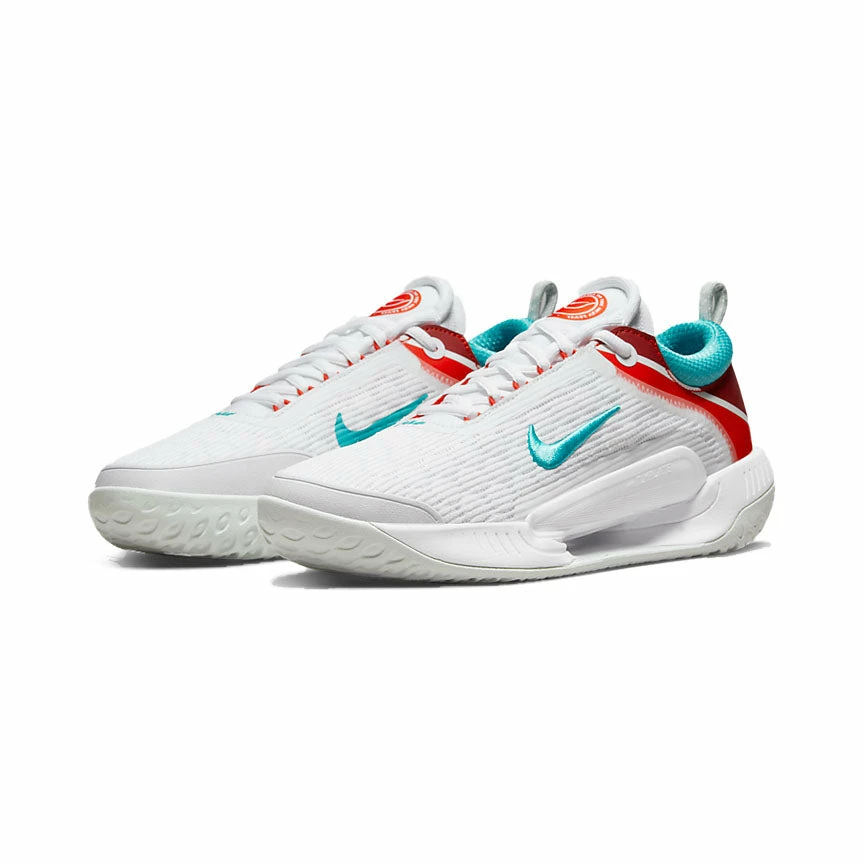 Nike Court Zoom NXT (Men's) - White/Washed Teal/Light Silver - Image 2