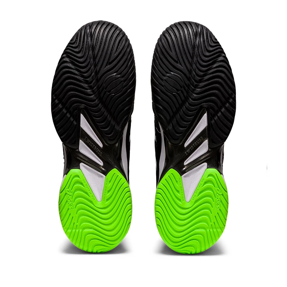 Asics Court FF 2 (Men's) - Black/Green Gecko (Available Size: 7.5) - Image 4