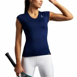 Nordicdots Tennis Tee (Women's) - Navy
