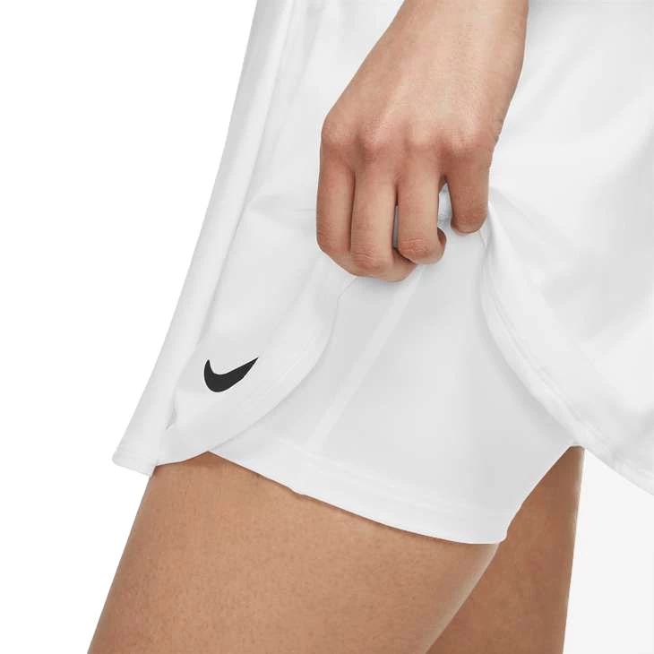 Nike Court Dri-Fit Victory Flouncy Tennis Skirt (Women's) - White/Black (Available Size: L) - Image 3