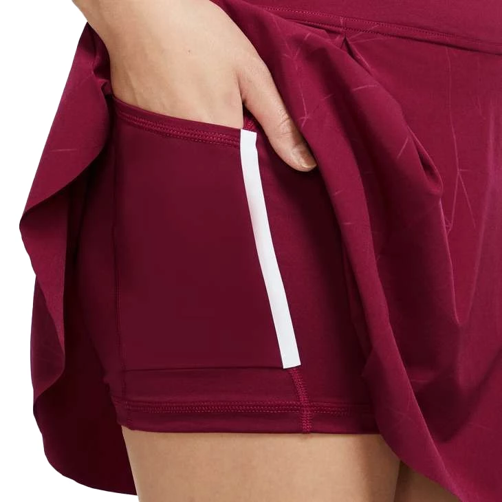 Nike Club Tennis Skirt (Women's) - Pomegranate/Pomegranate - Image 4