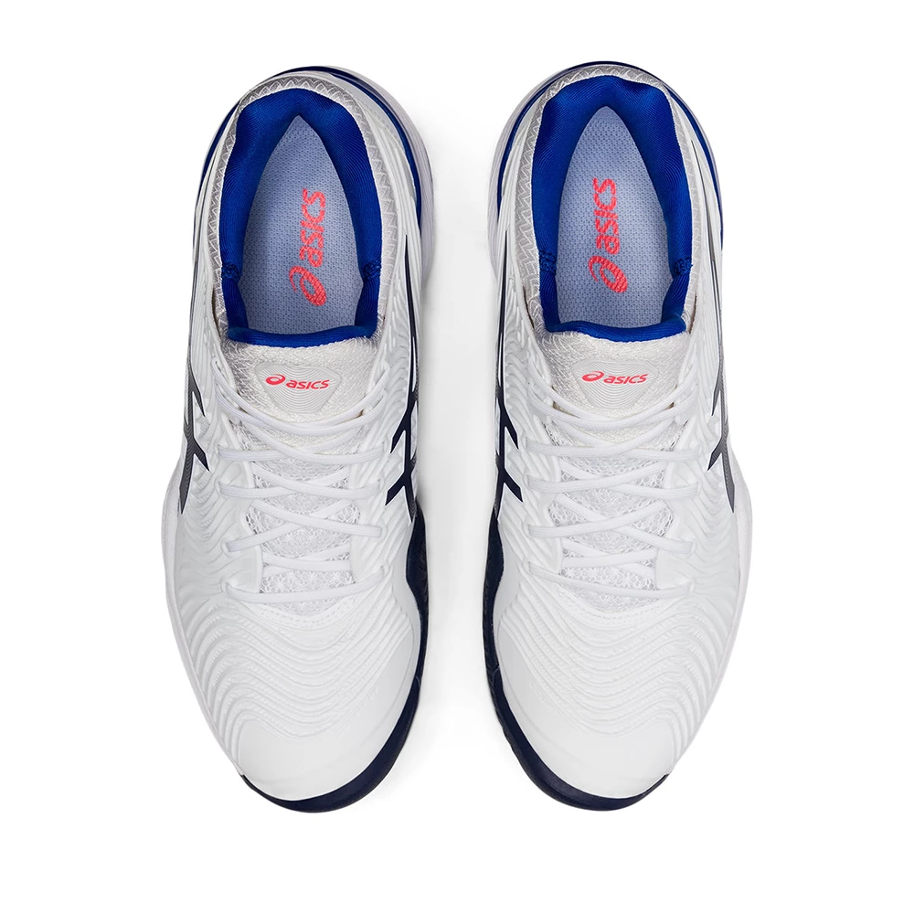 Asics Court FF 2 (Women's) - White/Lapis Lazuli Blue - Image 4