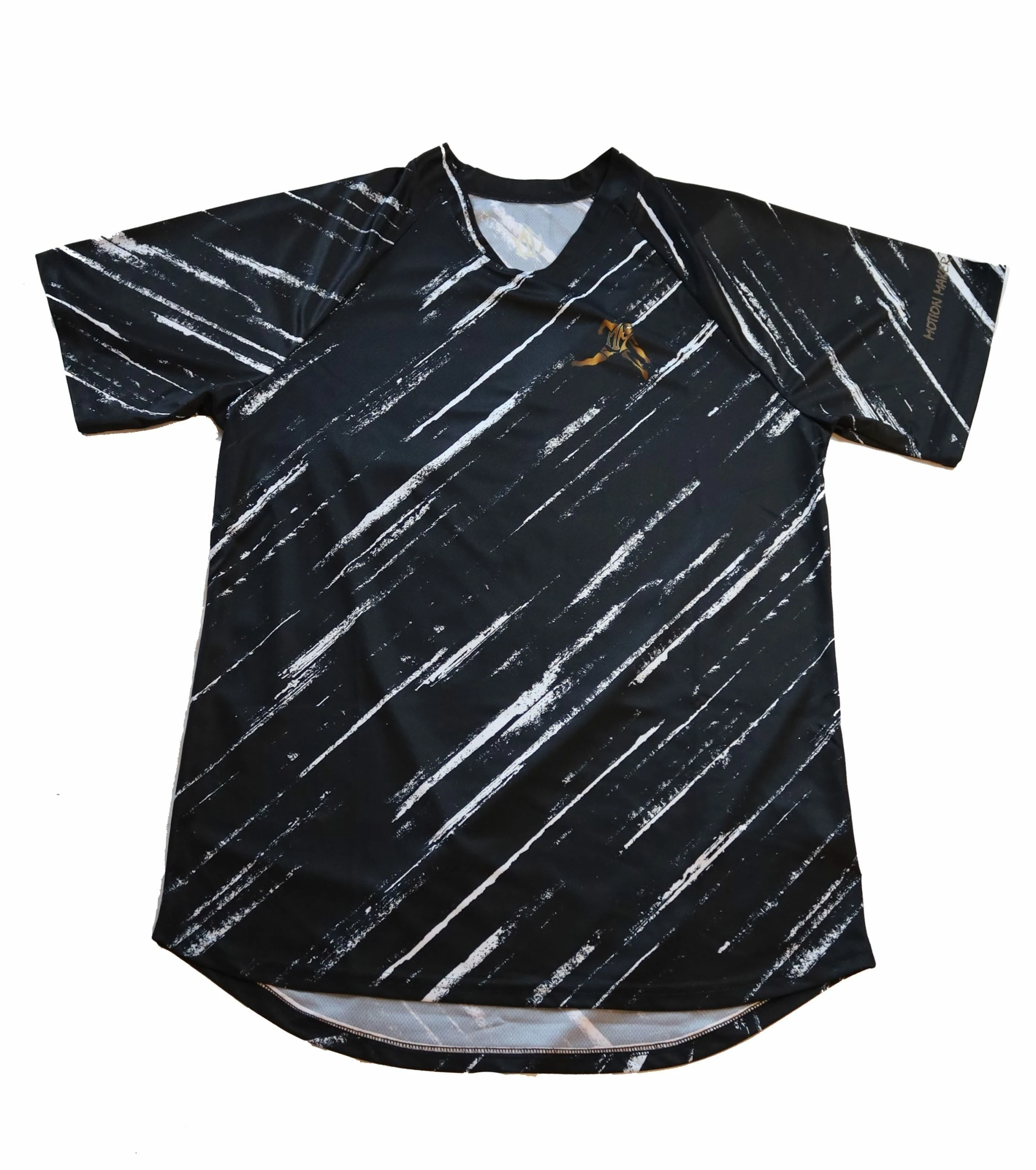 Motion Maker Moisture Management Tee (Men's) - Black/White - Image 2